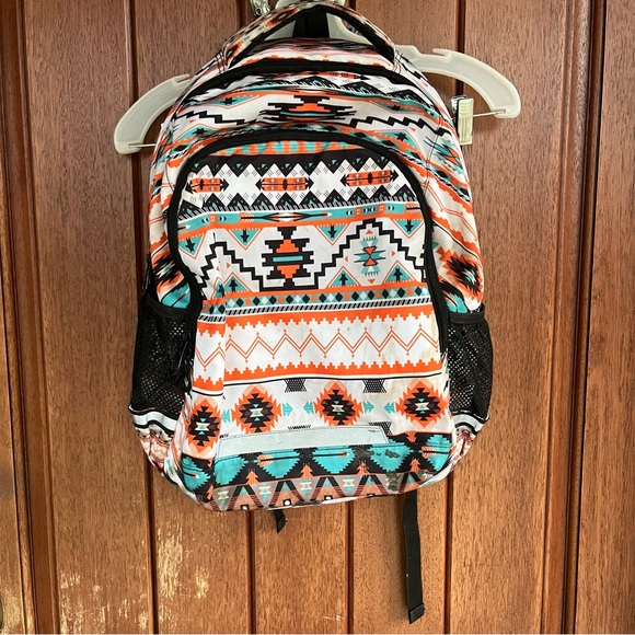 Aztec Patterned Backpack - Picture 1 of 8